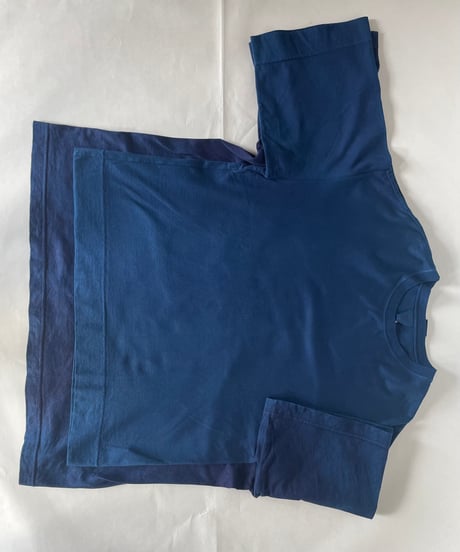 オリジナルTシャツ　濃藍染