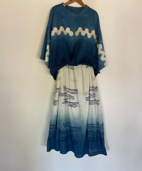 オリジナルTシャツ　板締めグラデ
