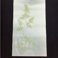 半切　なでしこ(渋グレー)　笹紋様　5枚入