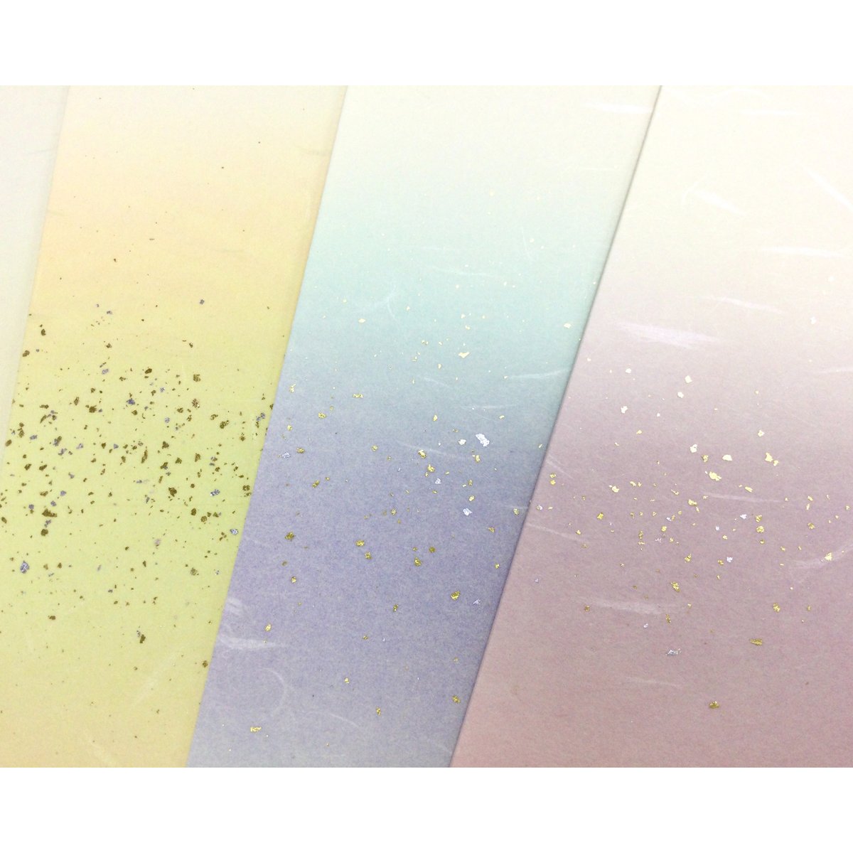 短冊 歌用 古代色ぼかし 朱 新品未使用 歌用短冊 3色ぼかし