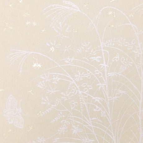 清書用 手描き 三十六人集紋様 染紋様（秋草） 1枚売り