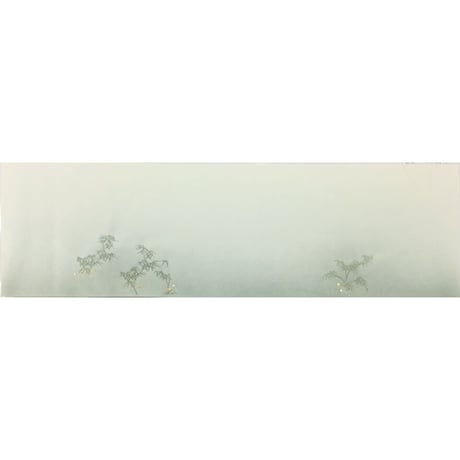 30×100㎝　新鳥の子　裾ぼかし竹林紋様切箔砂子　1枚売り
