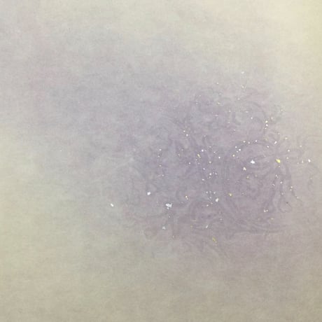 30×90㎝ 赤麻紙　桜草紋様ぼかし　1枚売り