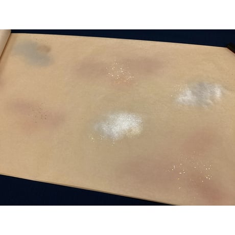 ●2尺×6尺 雁皮 薄具引 三色特殊ボカシ 金銀切箔砂子磨出 ローラー 5枚入（箱売り）（No.6000)
