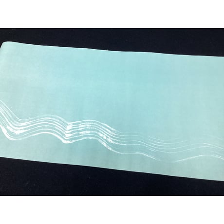 30×100㎝　新鳥の子　染銀線引砂子（水色）1枚売り
