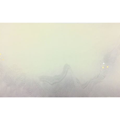 30×100㎝　新鳥の子　裾ぼかし墨流し紋様切箔砂子　1枚売り