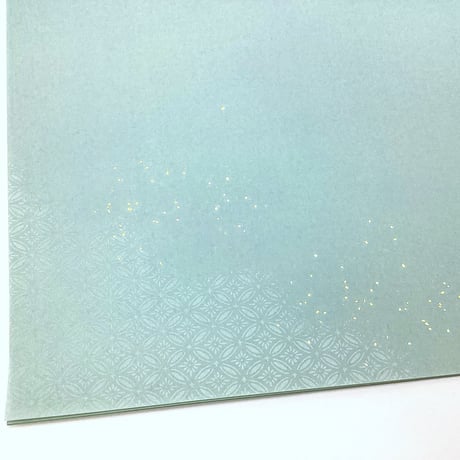 全懐紙 新鳥の子 薄具引 中色新沙色型打切箔布目   1枚売り