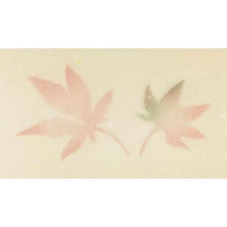 全懐紙　本鳥の子　染もみじ紋様砂子　1枚売り