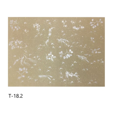 清書用 手描き 三十六人集紋様 染全体砂子（薄茶系） 1枚売り