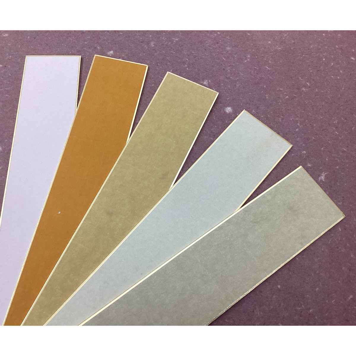 数量限定 短冊 染 5色アソートセット 5枚入 | かな料紙専門店 こきん