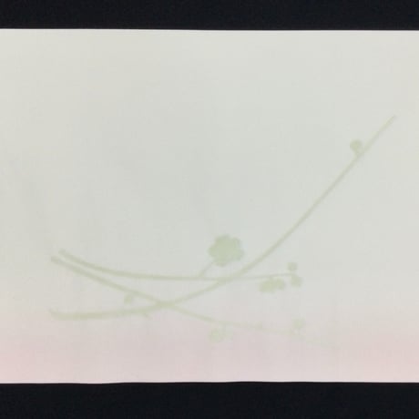 33㎝×100㎝　大和草ぼかし梅紋様（金パールどり）　1枚売り