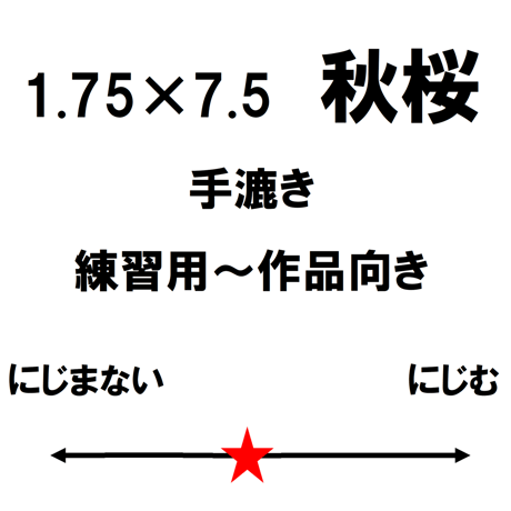 1.75尺×7.5尺　秋桜（白）