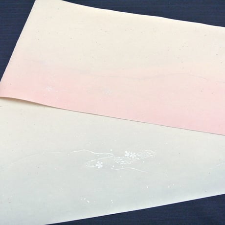 25×100㎝　ゆきやなぎ　裾ぼかし花いかだ紋様　1枚売り