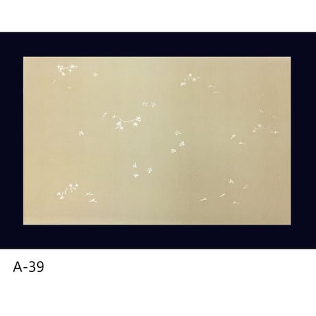 清書用 手描き 三十六人集紋様 染 1枚売り