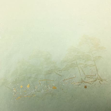 全懐紙　本鳥の子　三本松紋様野毛砂子　1枚売り