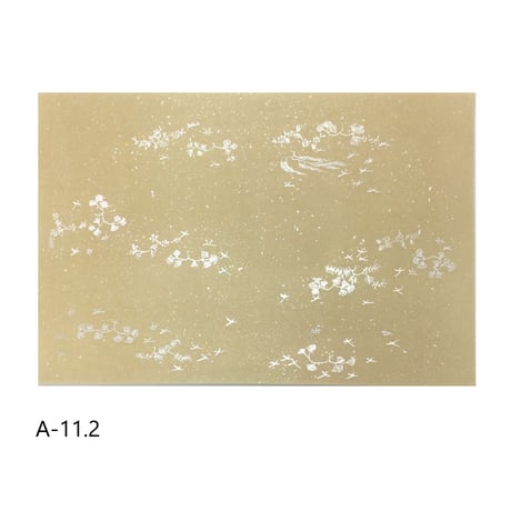 清書用 手描き 三十六人集紋様 染全体砂子（薄茶系） 1枚売り