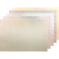 半懐紙 手漉楮紙 三色横裾ボカシ砂子 10枚入（5色各2枚）