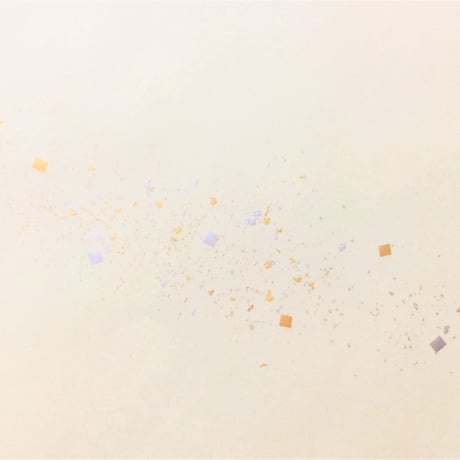 全懐紙　新鳥の子　白切箔砂子