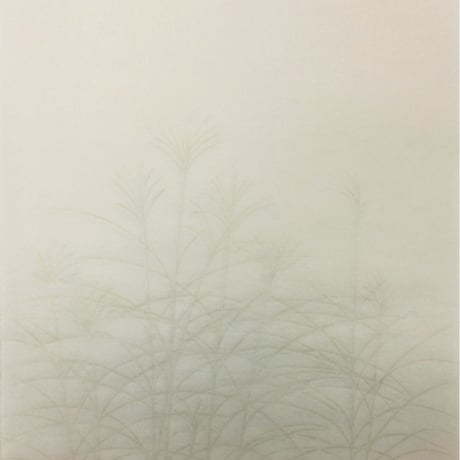【縦 100×30㎝】　新鳥の子　ぼかし紋様（月にススキ）1枚売り