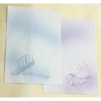 【在庫限り】半懐紙　平安（しらさぎ柄入り）20枚入（2柄各10枚）