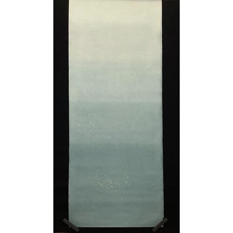 1.75×7.5尺　楮紙　(5B)三色濃裾ぼかし金銀砂子  1枚売り