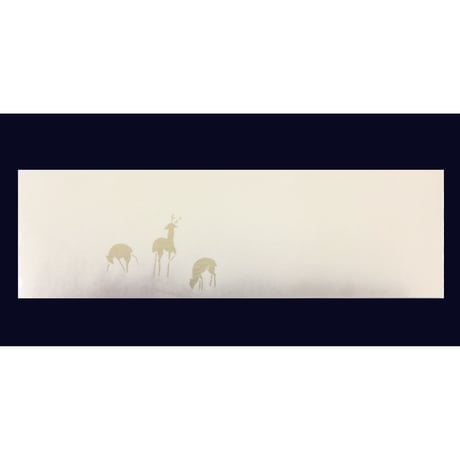 30×100㎝　新鳥の子　ぼかし紋様（鹿）1枚売り