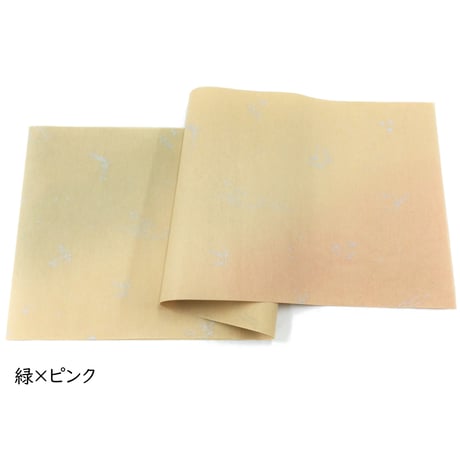 30×95㎝　本楮紙　染両スミぼかし36人集紋様　1枚売り