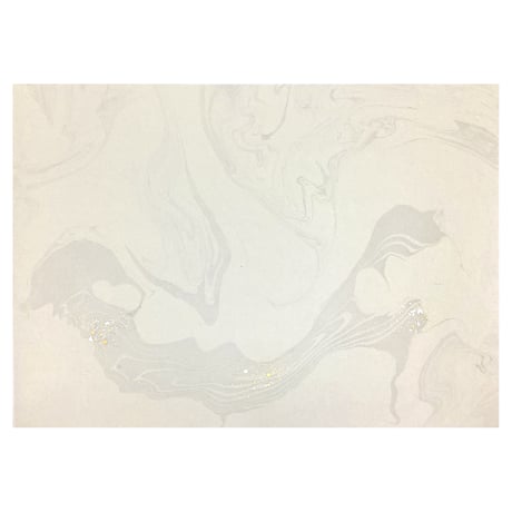 【一点限り】こきん製 全懐紙 本鳥の子 墨流し紋様切箔砂子（No.5）