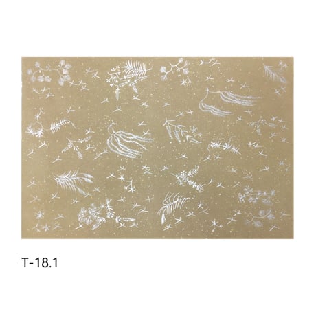 清書用 手描き 三十六人集紋様 染全体砂子（薄茶系） 1枚売り