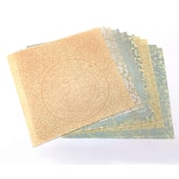 【数量限定・特価】24.5×26㎝ 本鳥の子 染からかみ紋様（紋様とりまぜ） 10枚入