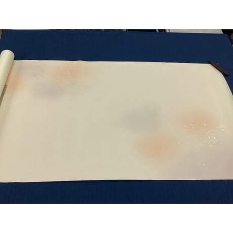 ●2尺×6尺　新鳥 薄具引 三色特殊ﾎﾞｶｼ新沙色型打 金銀中小切箔砂子ﾉｹﾞ振 ローラー  5枚入（No.3600-2）
