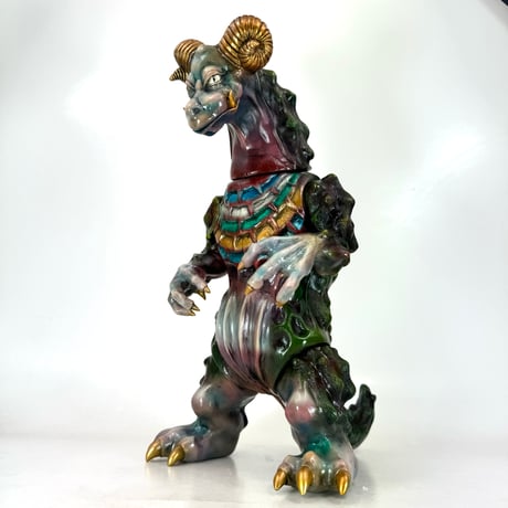 シカルナ工房二頭の怪獣フィギュア ソフビ 約23cm