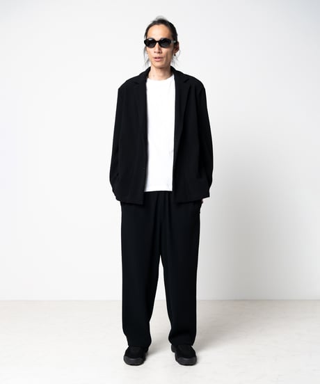BLACKDYED RIPPLE PANTS