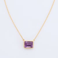dark purple amethystネックレス