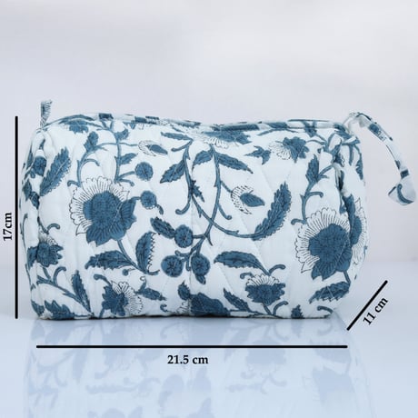 floral printコスメポーチ (M)