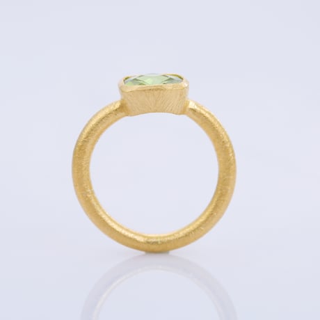 cube shape peridotリング