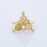 rutile quartz with CZリング