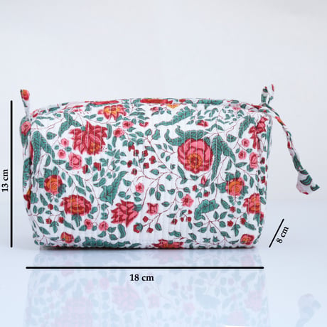 floral printコスメポーチ (S)