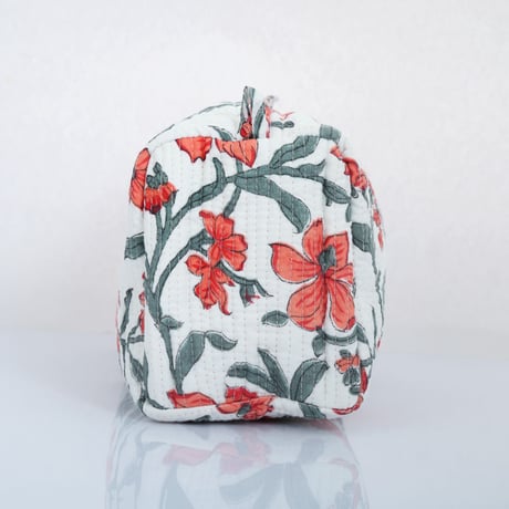 floral printコスメポーチ (M)