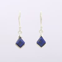 silver lapis lazuliピアス