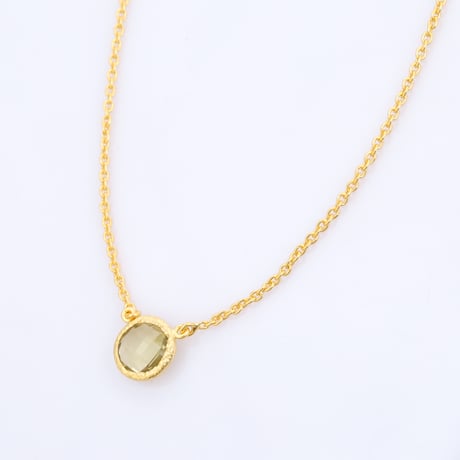 lemon quartzネックレス