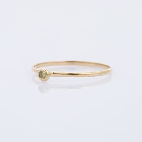 【LIMITED K18】0.05ct brownish yellow color diamondリング