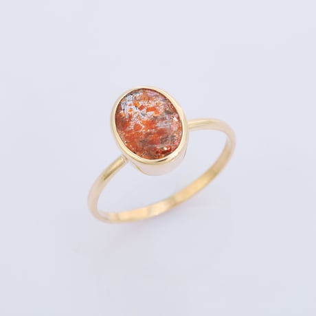 【LIMITED K10】1.63ct oregon sunstoneリング