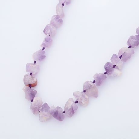amethyst rough stoneネックレス