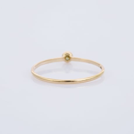 【LIMITED K18】0.05ct brownish yellow color diamondリング