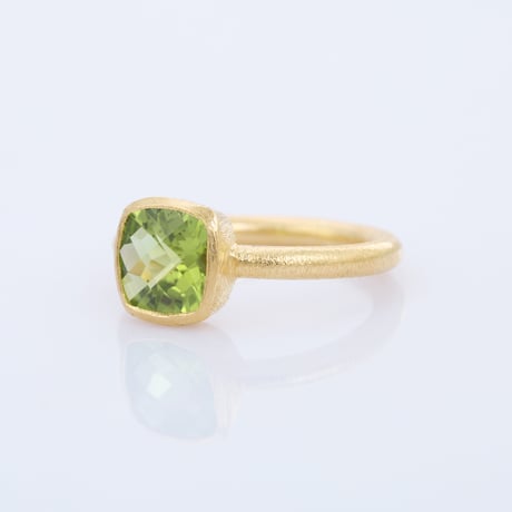 cube shape peridotリング