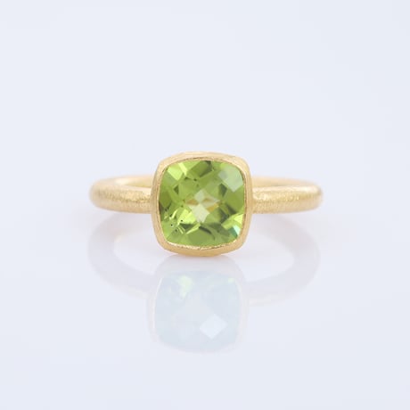 cube shape peridotリング