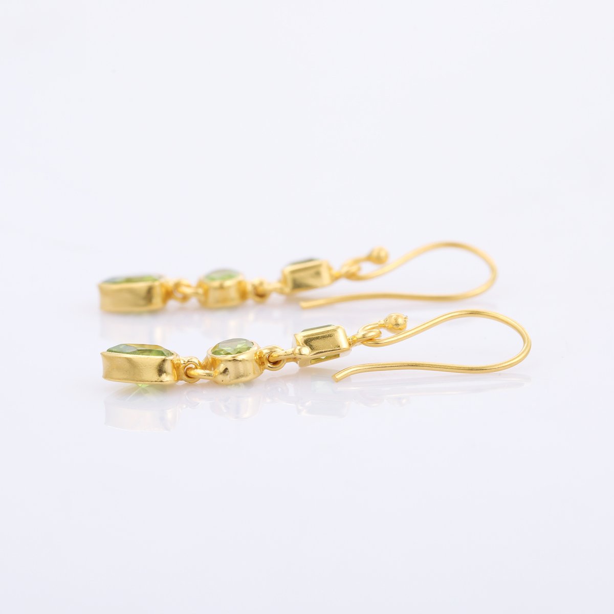 square oval triangle peridotピアス | MASTANI