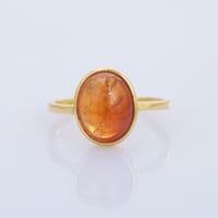 sunstone cabochonリング