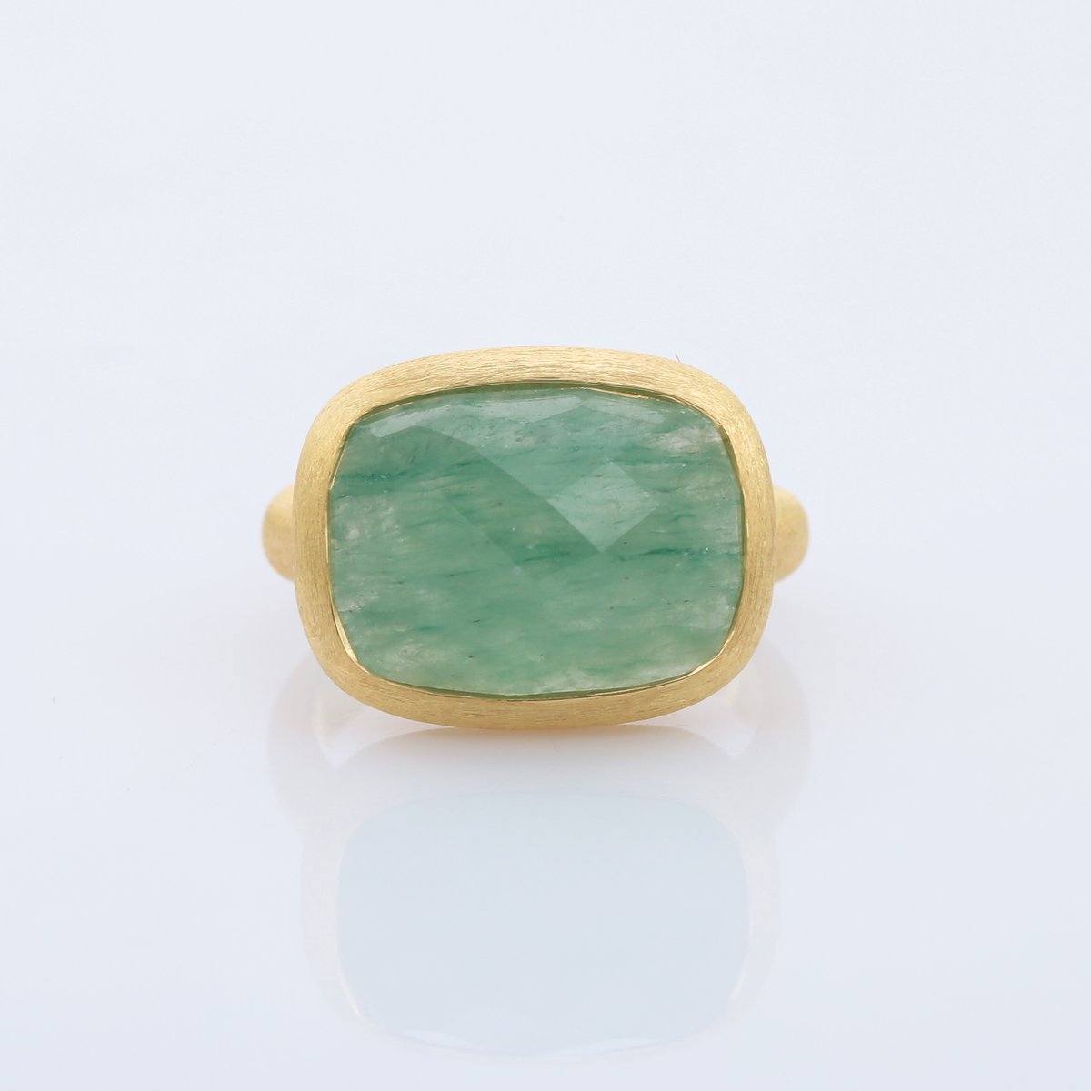 aventurine quartz checkered cutリング | MASTANI
